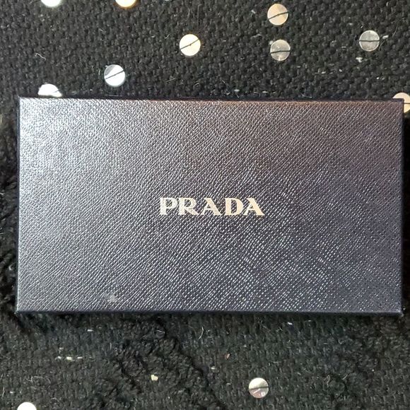 PRADA Saffiano Fiocco Long Zip Around Bow Wallet Nero Black - Picture 9 of 10